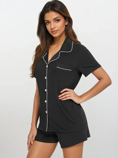 prana-poshak-black-bamboo-nightwear-set-side-look